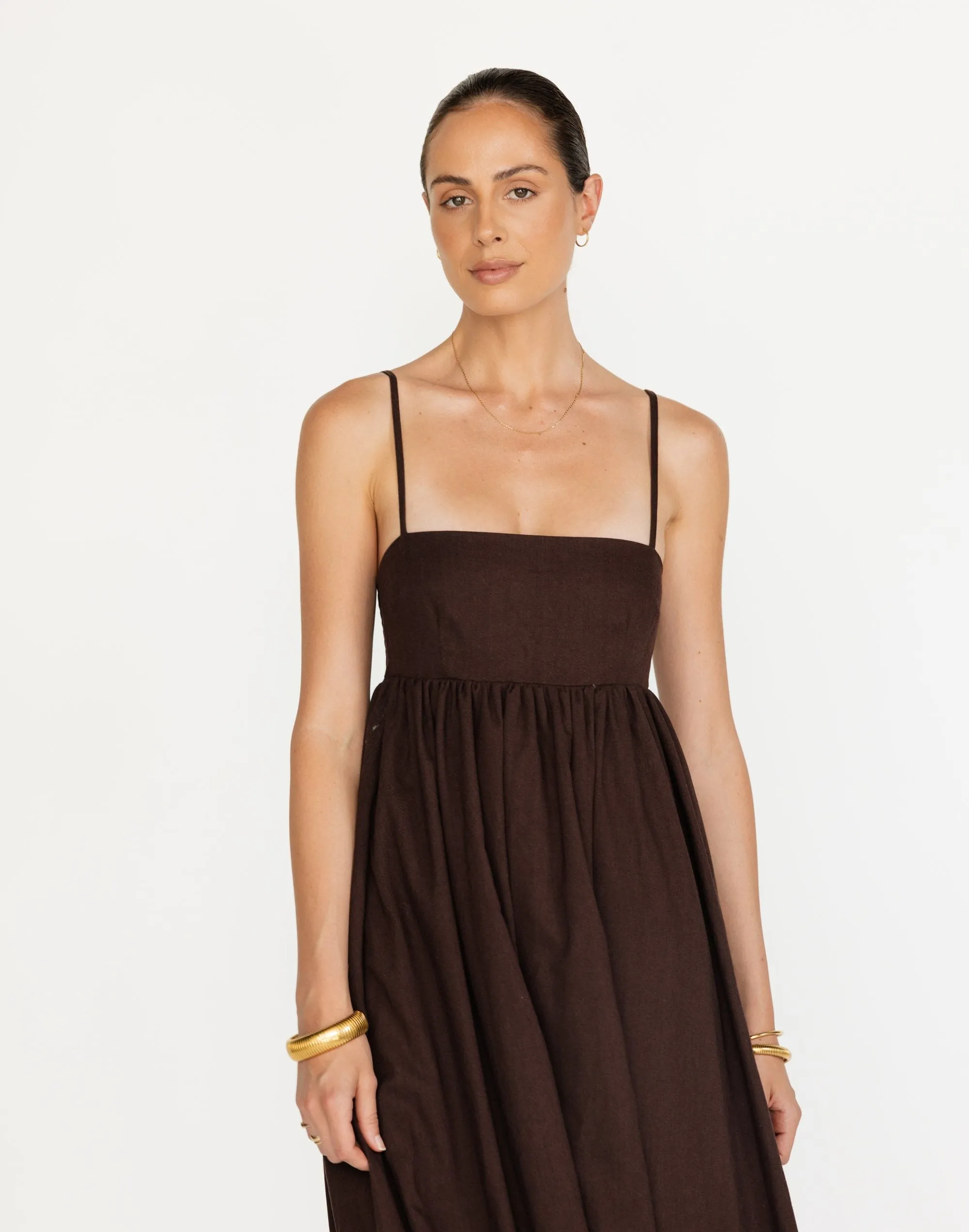 Tarsha Maxi Dress (Chocolate)