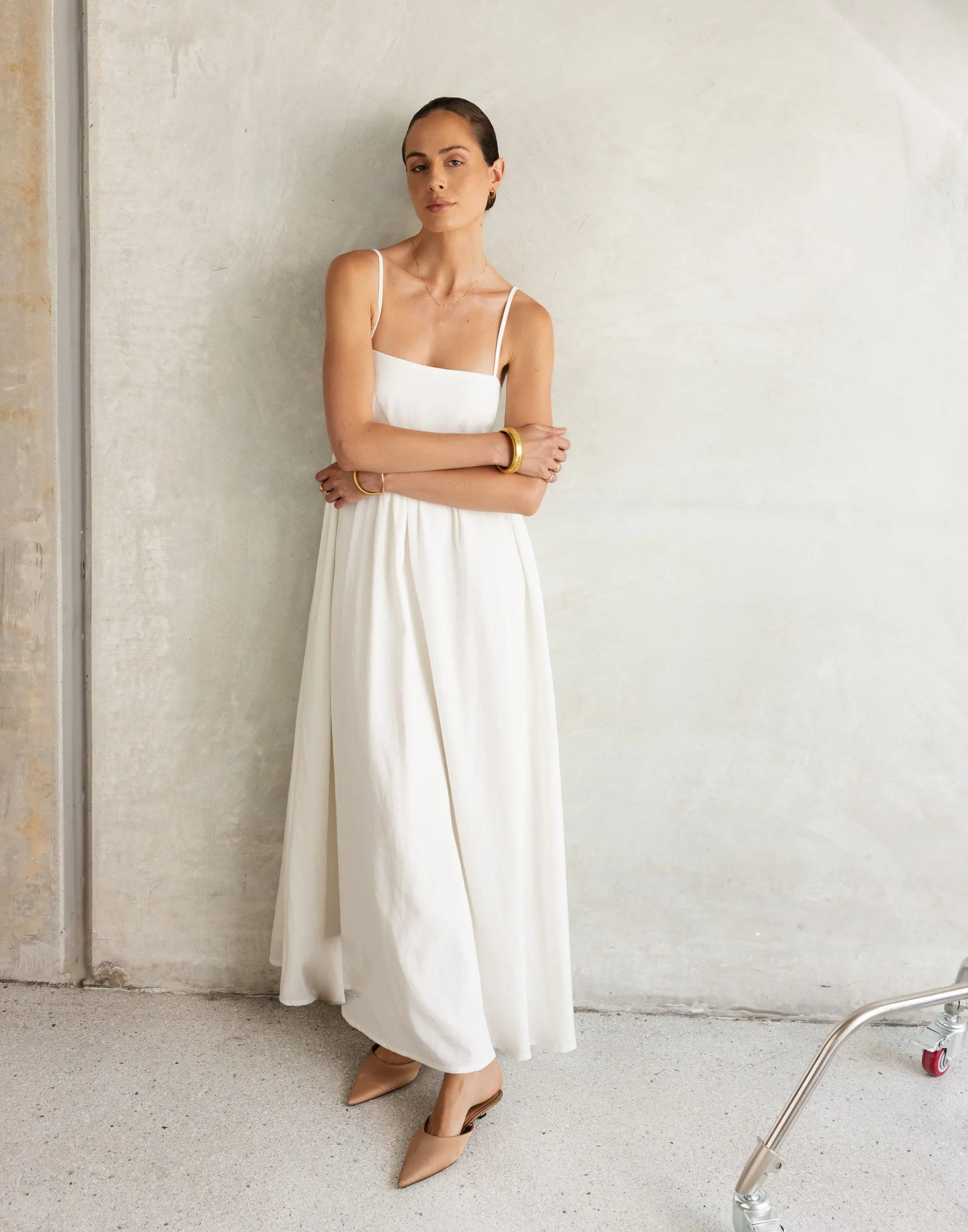 Tarsha Maxi Dress (Off White)