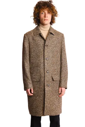 The Big Boy Overcoat - slim - Brown Boucle