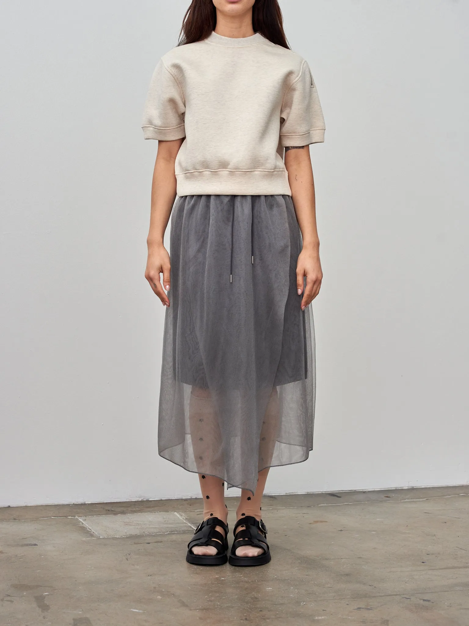 Yarn Knit Skirt - Gray