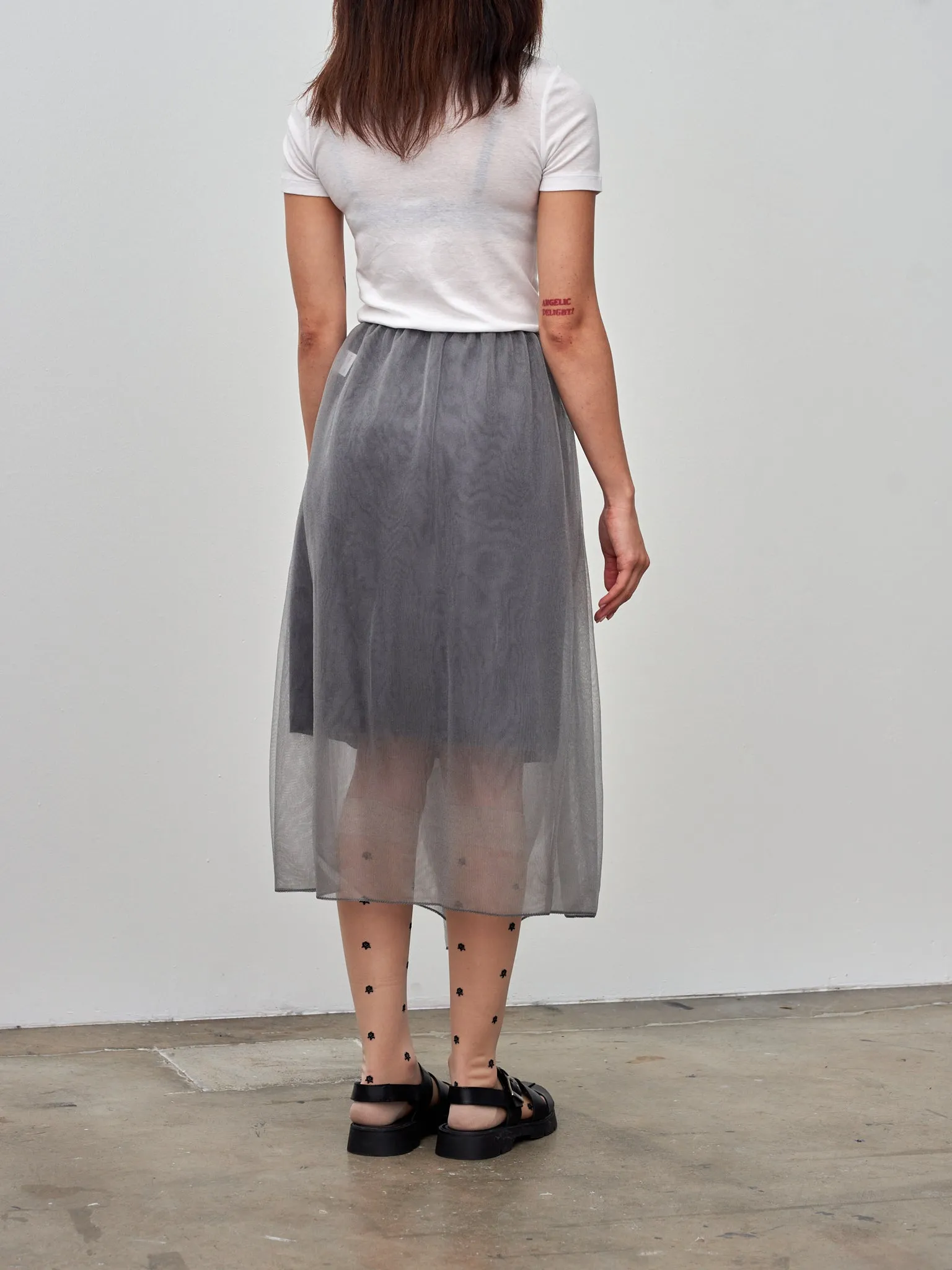 Yarn Knit Skirt - Gray